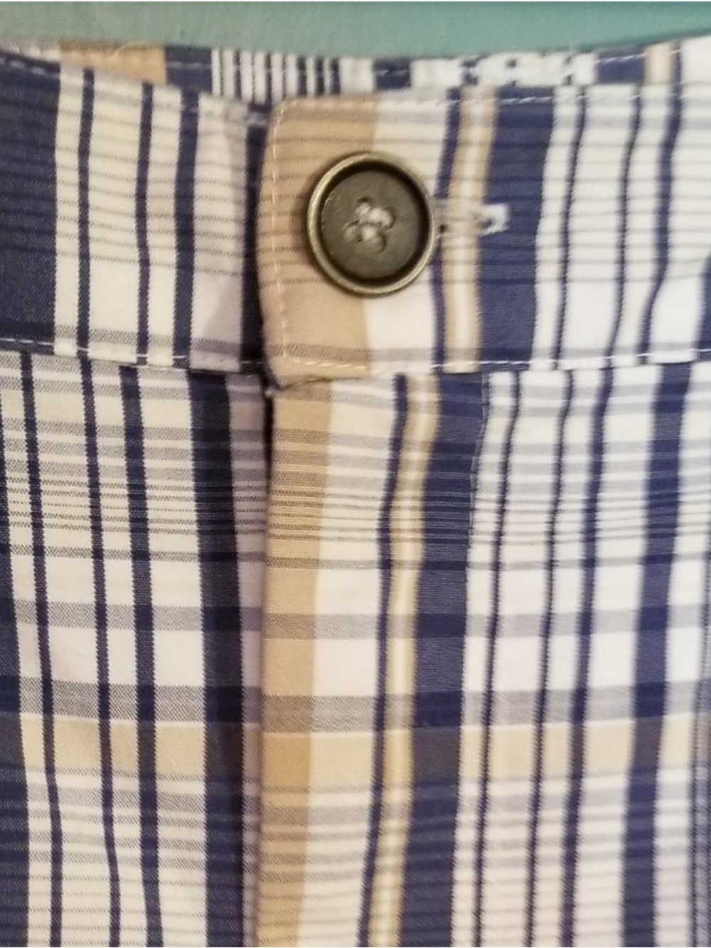 CJ Banks Plaid Skort - Blue & Tan 18W - Picture 2 of 6